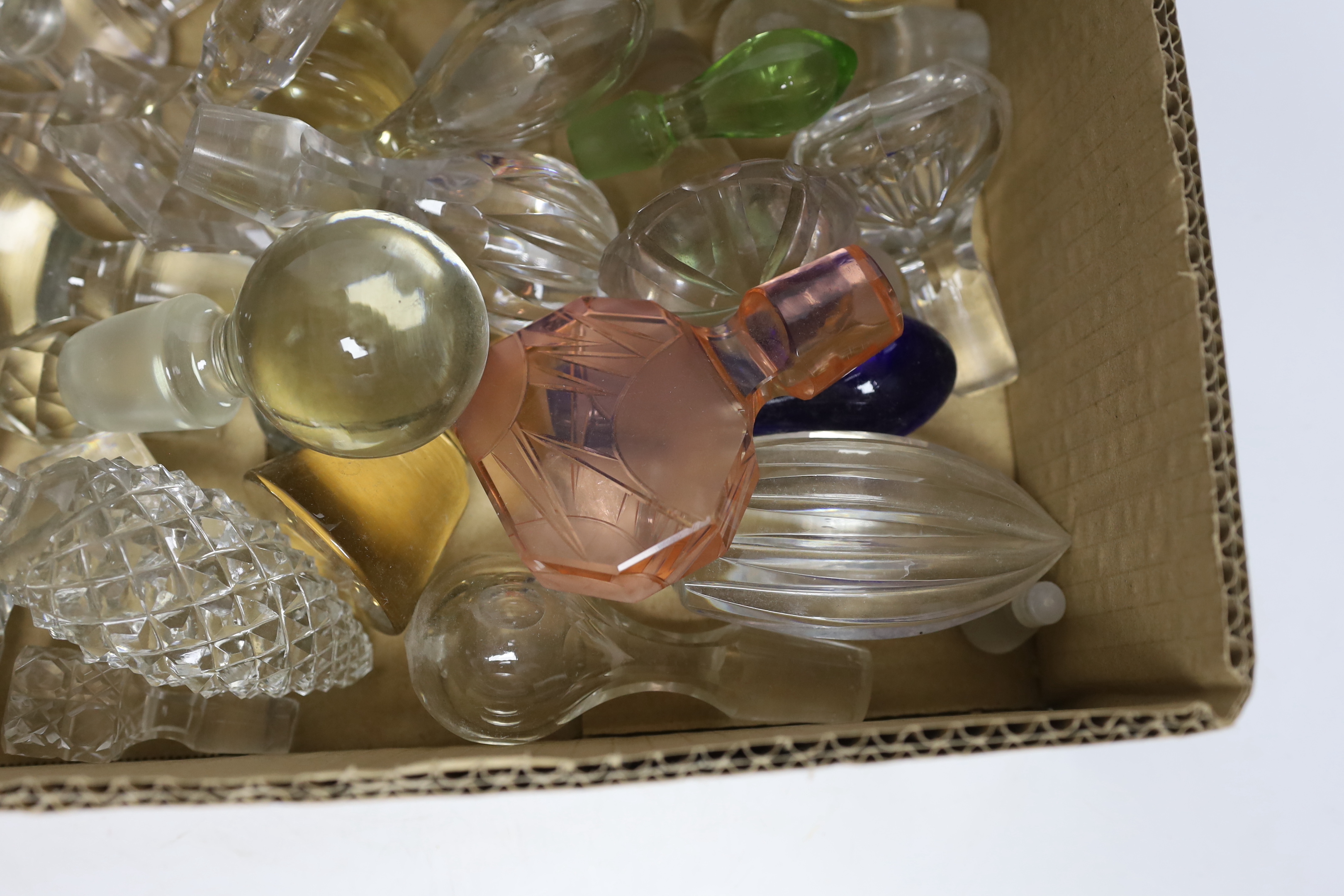A collection of decanter stoppers